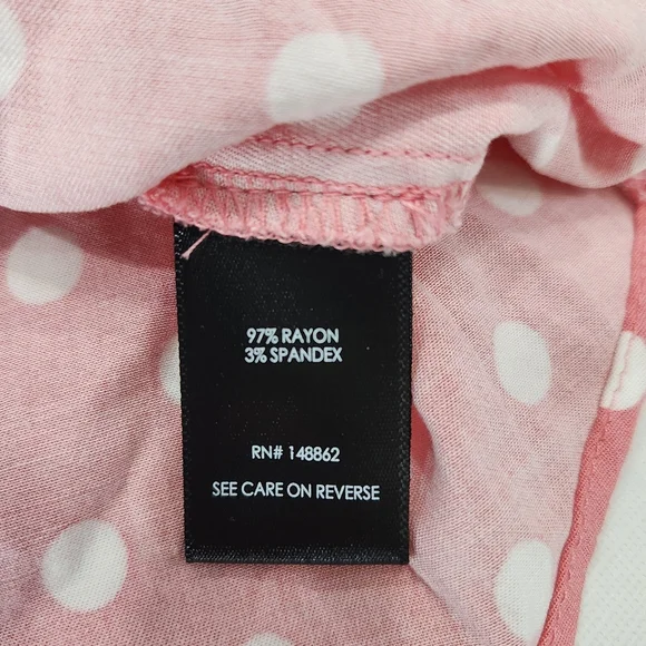 Torrid Size 1 Adjustable Straps Pink Polka Dot Women's Top - Picture 8 of 8